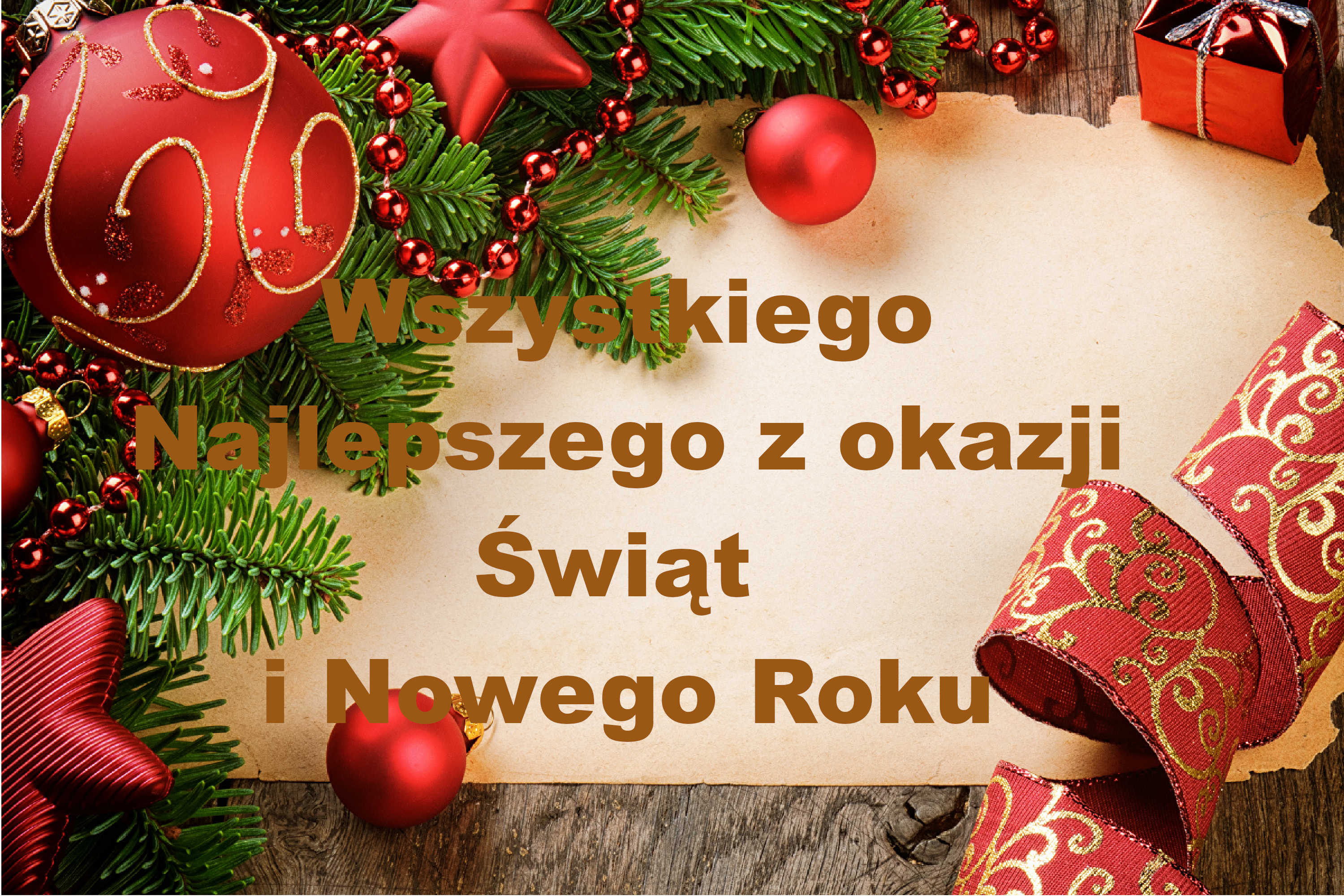 Życzenia Świąteczne i Noworoczne